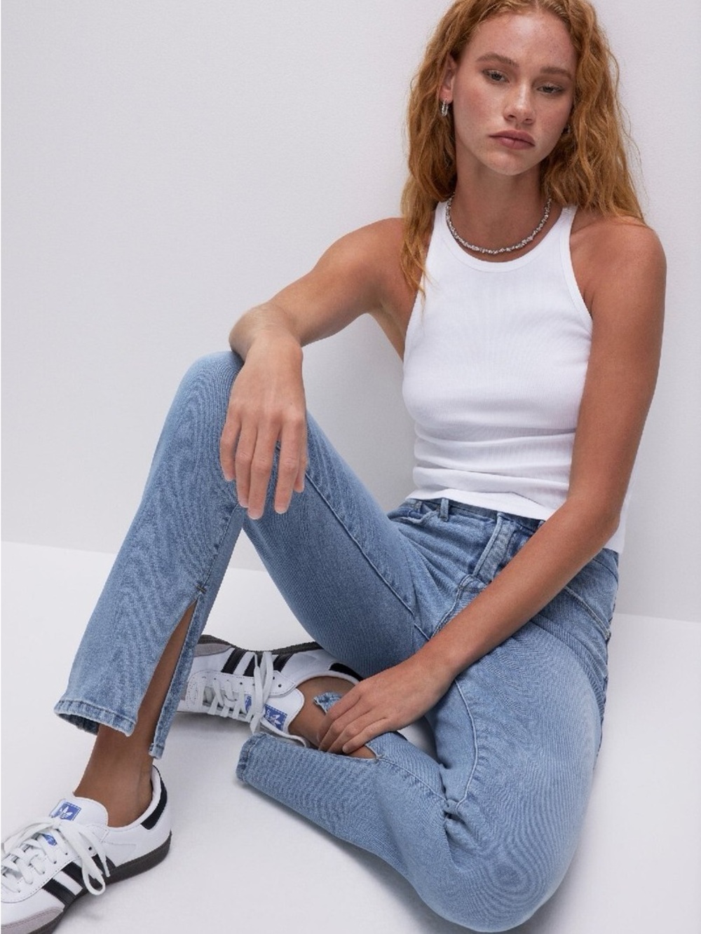 Good American Side Slit Good Boy Jeans size 10